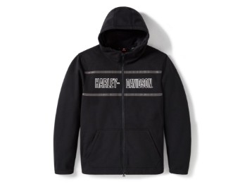 Harley-Davidson Trenton Deflector 2.0 Motorrad-Fleece Jacke mit Kapuze