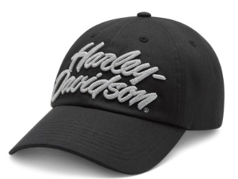 H-D Chainstitched Switchback Adjustable Cap - schwarz