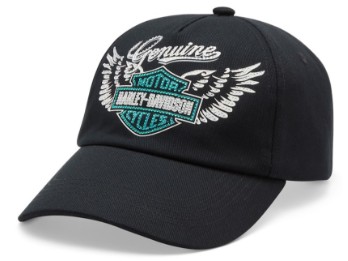 H-D Damen Winged Bling Ballcap