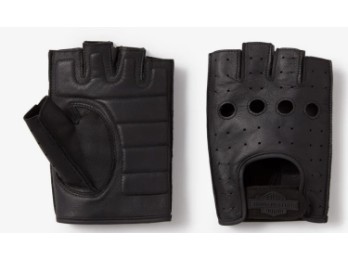 Harley-Davidson fingerlose Lederhandschuhe