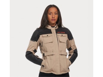 H-D Quest Triple Vent System Jacke für Damen - Beige