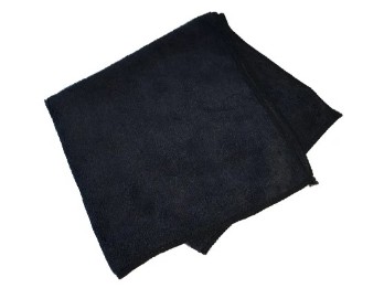 300 GSM randlose Mikrofasertücher - schwarz