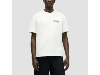 Buchtell mittelschweres T-shirt - creme weiß