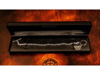 Harley-Davidson® Damenamband, 1903 Herz & Kreis Toggle Charm