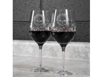 H-D Willie G. Skull Crystal Weinglas-Set