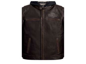 H-D HERREN LEDERJACKE - GELD-/GESCHENKKARTENHALTER