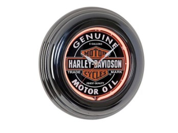 Neonbeleuchtete Wanduhr