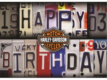 Grußkarte zum Geburtstag 'License Plate' 