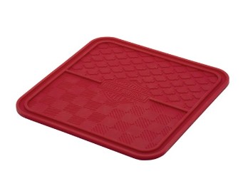 H-D Holiday Plaid Silikon Leckmatte für Haustiere