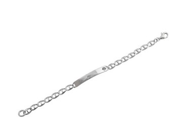 Harley-Davidson® Women's B&S Mariner Chain ID Bracelet - Stainless Steel