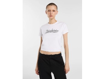 Loose Wave leichtes Damen T-shirt weiß