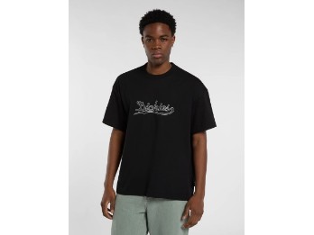 Loose Wave mittelschweres T-shirt schwarz