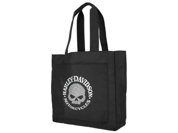 Willie G. Shopper Tasche mit Strasssteinen