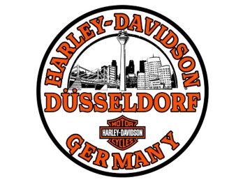 NEUER Shop Aufnäher von Harley-Davidson Düsseldorf ZUM BÜGELN