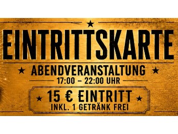 TICKETVORVERKAUF Abendveranstaltung 10. jähriges Jubiläum