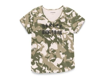 Damen T-Shirt 'Salute Camouflage'