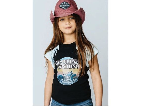 1031636-2/3T, Mädchen Shirt mit Fransen