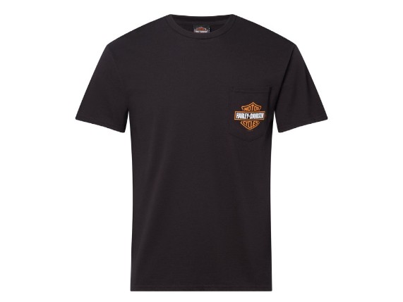 40291555-BLCK-L-BAGGER, Herren Shop Shirt Pocket ´B&S´