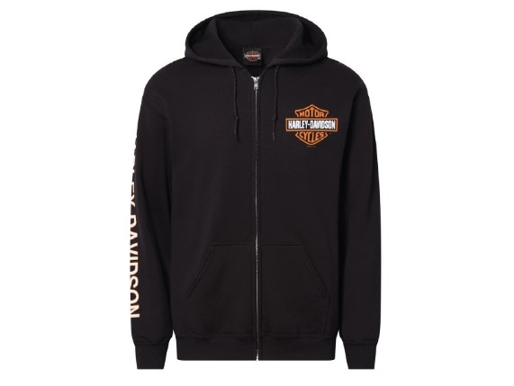 40291566-BLK-L-BAGGER, Herren Shop Hoodie Zip ´B&S´