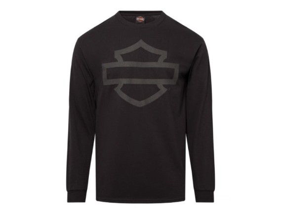 40291850-BLCK-2XL-EAGLE, Herren Shop Langarmshirt 'Open B&S'