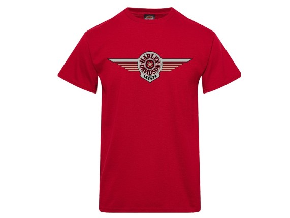 40294796-RED-2XL, Herren ShopShirt `Emblem´