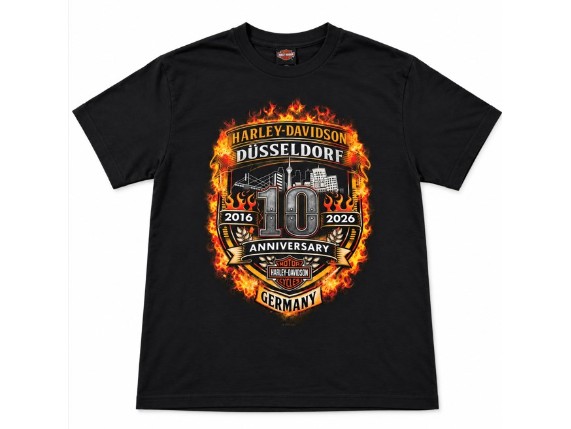 60290057-BLCK-2XL-ANNI, Herren Shop Shirt `10 Jahre D´dorf´