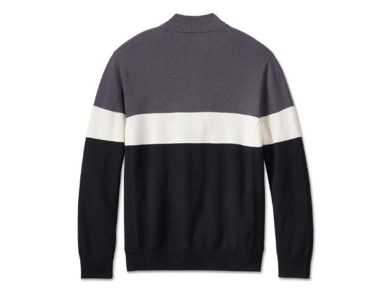 96189-24VM/000L, SWEATER-KNIT,BLACK COLORBLOCK