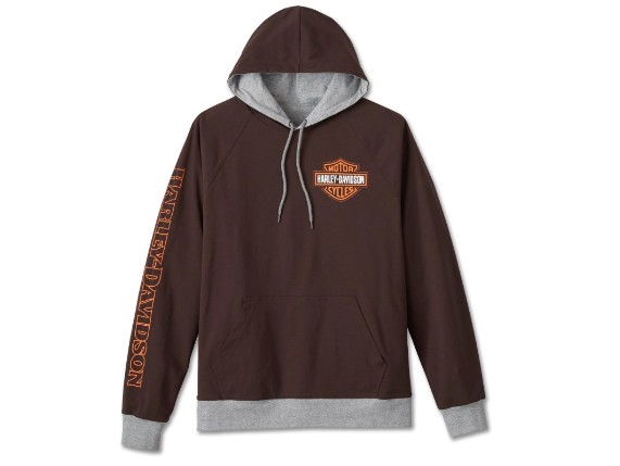 96527-24VM/000L, HOODIE-KNIT,REVERSIBLE,GREY/BR