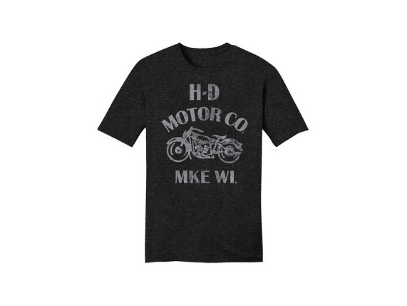 96575-23VM/000L, TEE-KNIT,DARK GREY HEATHER