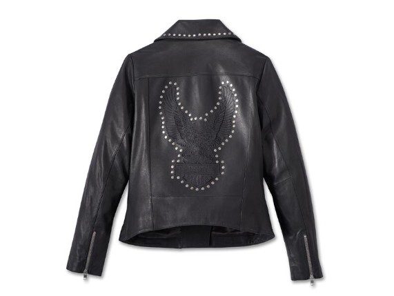 97046-23VW/000L, JACKET-LEATHER,BLACK