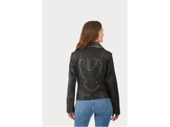 97046-23VW/000L, JACKET-LEATHER,BLACK