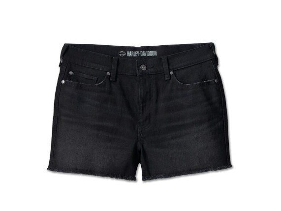 97542-23VW/2600, SHORTS-DENIM,BLACK