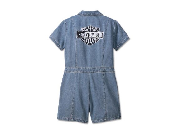 97543-23VW/000L, JUMPSUIT-DENIM,SHORTS,MEDIUM B