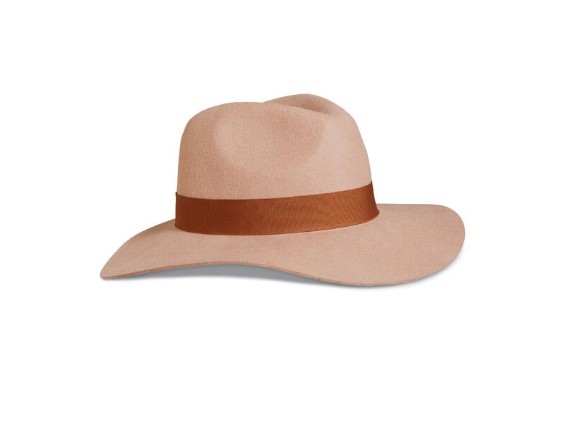 97657-23VW, Fedora-Wool Felt,tan