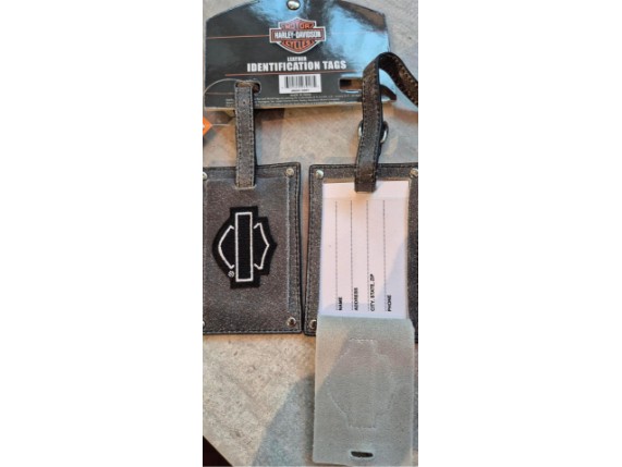 99301-GRY, Kofferanhänger,Leder, 2er Set