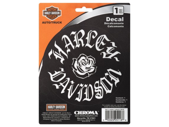 CG25118, Aufkleberset 'Text w/White Rose'