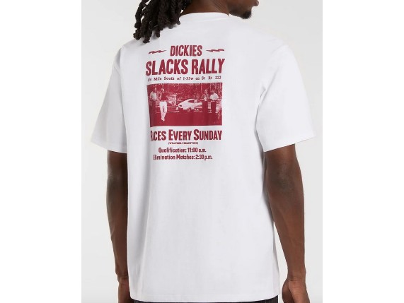 DK0A4Z8U0WH1, Dickies Slacks Rally T-Shirt