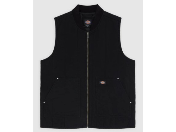 DK0A87O4BLK1, Dickies Canvas Weste 'Quilted'