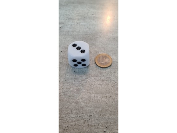 DW684, H-D White Dice large