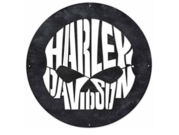 HDX-99249, S23 Skull Outdoor Metall Art