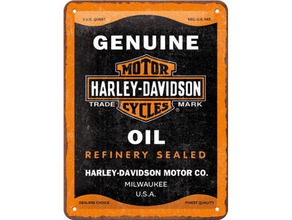 NOA-26300, Blechschild 'Genuine Oil'