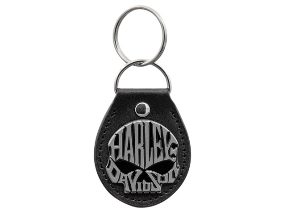 PC4546, Skull Black Vinyl Fob