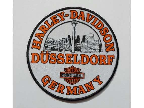 SHOP PATCH, H-D Düsseldorf Patch 4" Rund