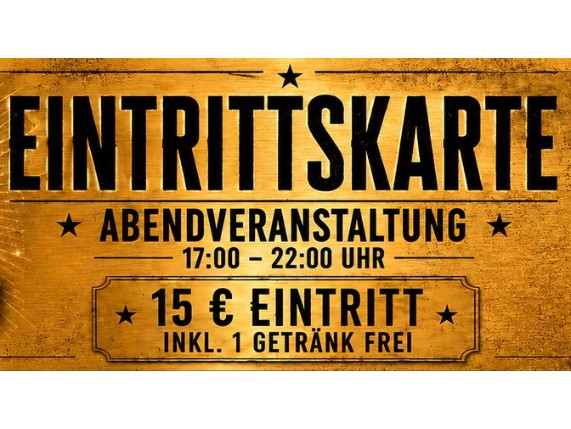 TICKET FÜR JUBILÄUM, Abendveranstaltung