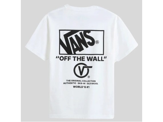 VN000PEWWHT1, VANS T-Shirt 'Stacked Hi'