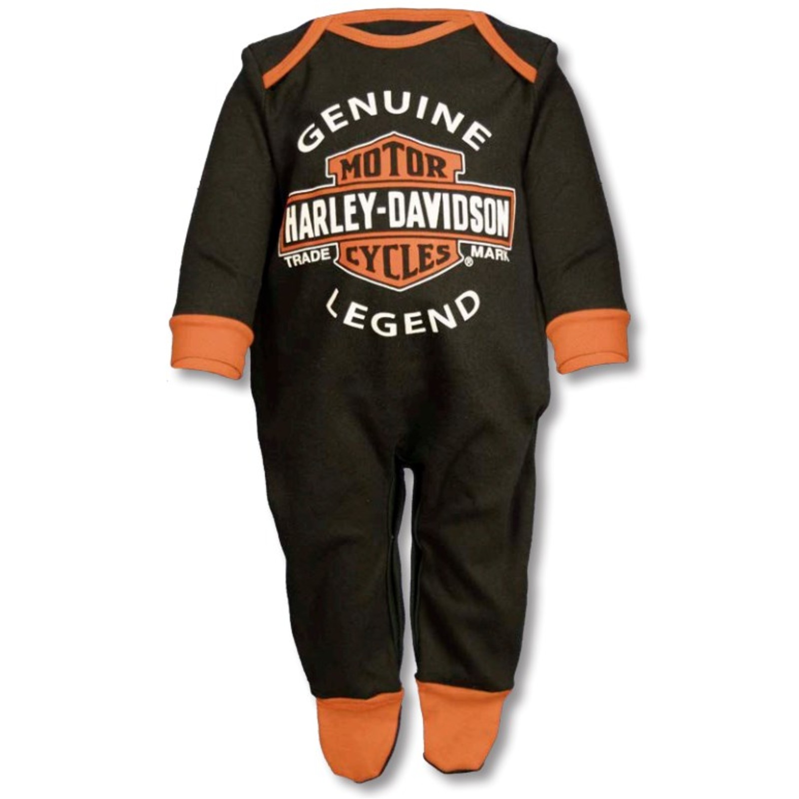 Harley-Davidson© Baby Stopper Söckchen für Jungen 3er Set,  schwarz/orange/weiss