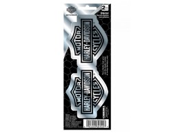 H-D®Sticker:  Small Chrome B&S Decal