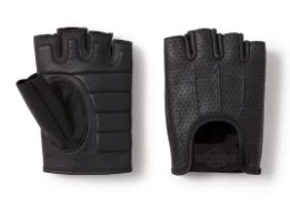 H-D®Handschuhe: Fingerlos-perforiertes Leder