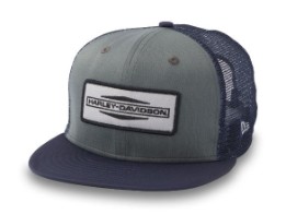 H-D®Trucker Cap: Stacked Bar & Shield