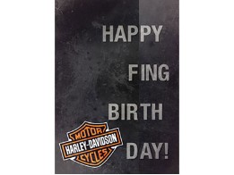 H-D® Geburtstagskarte: Happy F-ing Birthday